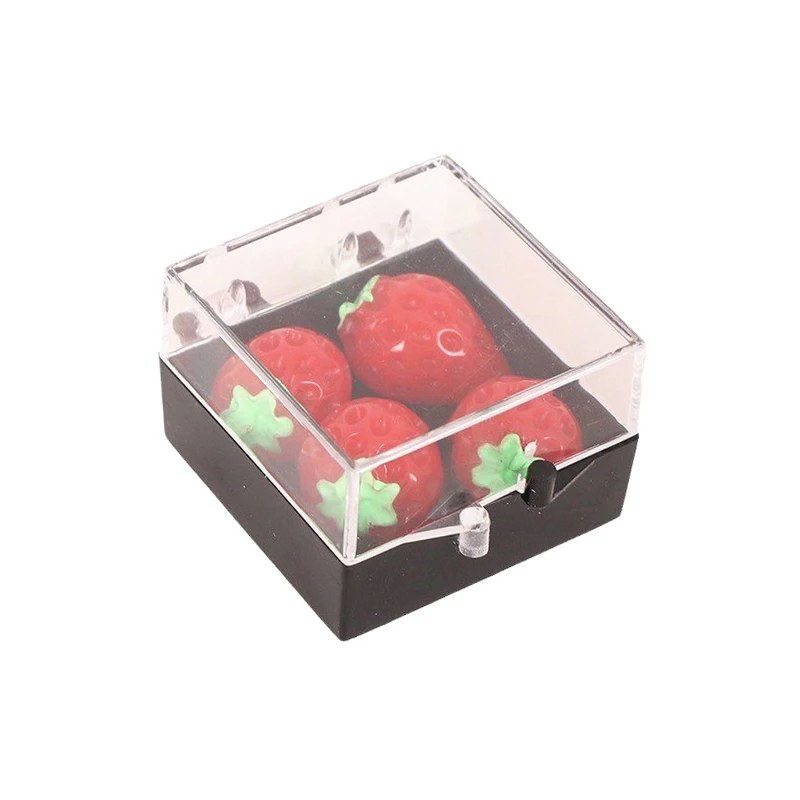 1 Set 1:12 Dollhouse Simulation Food Toy Fruit Strawberry Sushi Jam Food Box Model Toy Dollhouse DIY Decoration Accessories