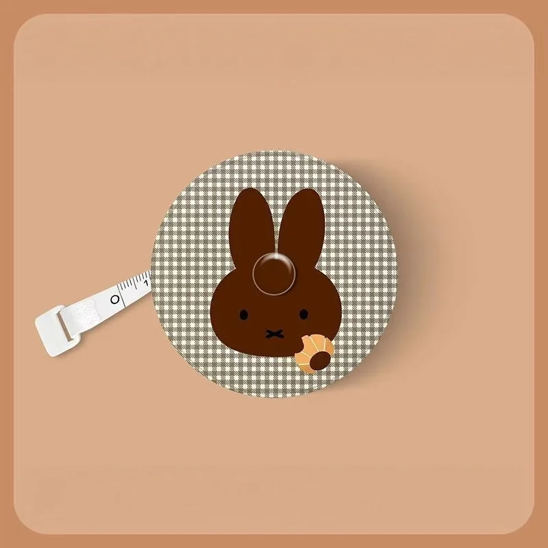 Afbeelding 4: Schattige Miffy Mini intrekbare meetlint voor borst, taille en heup, draagbare cartoon meetlint voor huishoudelijk gebruik.