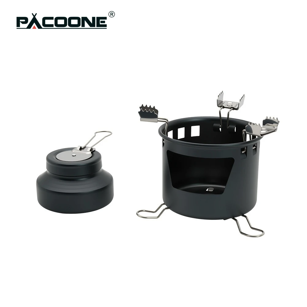 Estufa de Alcohol Portátil Mini para Acampar al Aire Libre, Picnic, Senderismo, Barbacoa, Pesca, Excursionismo, Quemador Ligero para Cocinar