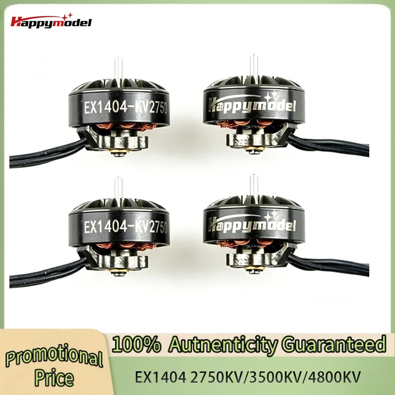 

Happymodel New EX1404 1404 KV4800 3S KV2750 KV3500 4S Brushless Motor 1.5mm for FPV Racing Freestyle Micro Long Range LR4 Drone