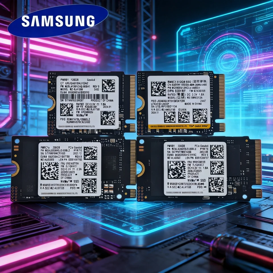 OEM SAMSUNG SSD PCIe 4.0 M.2 2230 BM9C1 512GB & M.2 2242 PM9B1