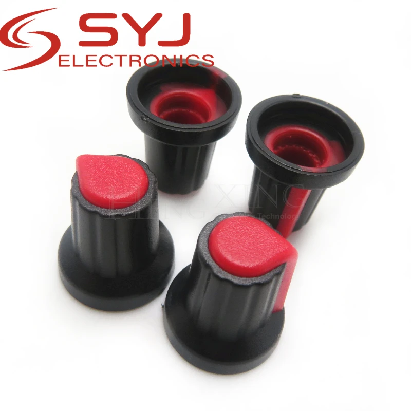 5piece Red WH148 knob plastic knob plum handle 15X17mm AG2 potentiometer amplifier knob