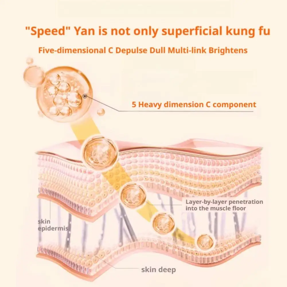 30 مللي كريم VC كريم وجه للبشرة العارية خفيف وشفاف طبيعي فيتامين C كتلة إخفاء بعناية إخفاء الرعاية مشع #2