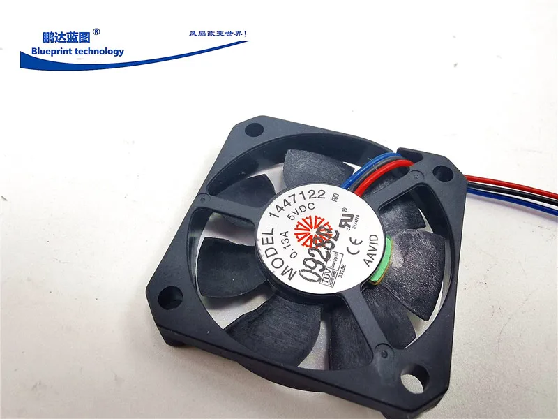 AAVID ball bearing 4007 4CM thin 7MM three wire silent 5V0.13A motherboard cooling fan