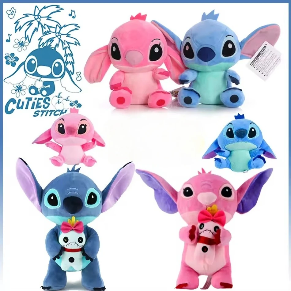 

18cm Original Plush Stitch Baby Movie Cartoon Model Doll Children Action Figures Stuffed Toys Pendant Gifts