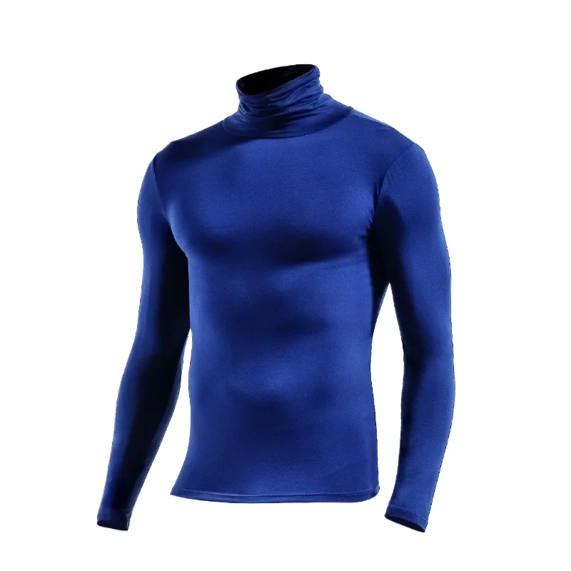 Mens Long Lohns Pullover  Thermal Underwear Top High-Necked Winter Warm Long-Sleeved Bottoming Shirt Thermo Clothing Pajamas