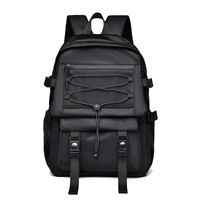Men's black casual travel backpack 15.6-inch laptop, work backpack, business computer bag