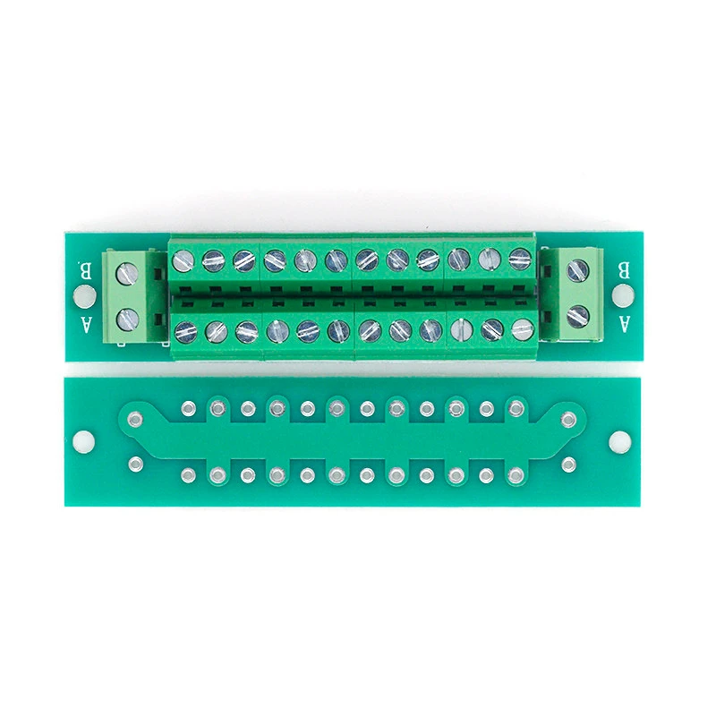Positive and negative terminal adapter board, 5.0/7.5MM spacing terminal block adapter board, solder-free test board PCB
