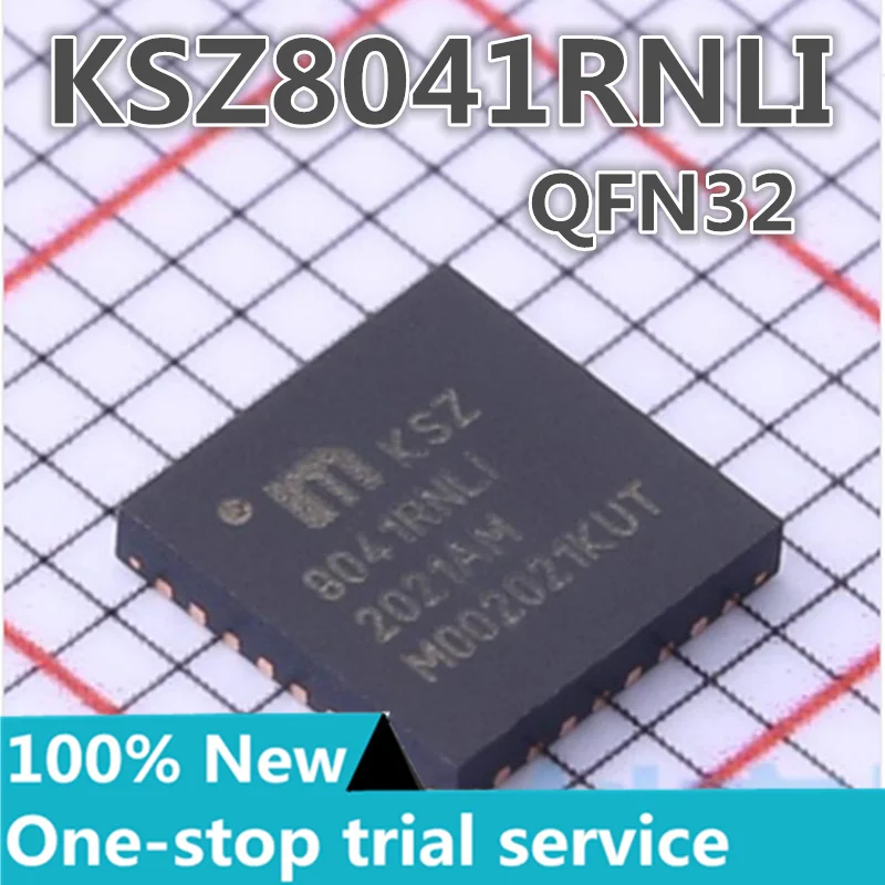 

5-100PCS KSZ8041RNLI QFN32-40 ℃~+85℃ Ethernet transceiver chip IC PHY transceiver new original authentic