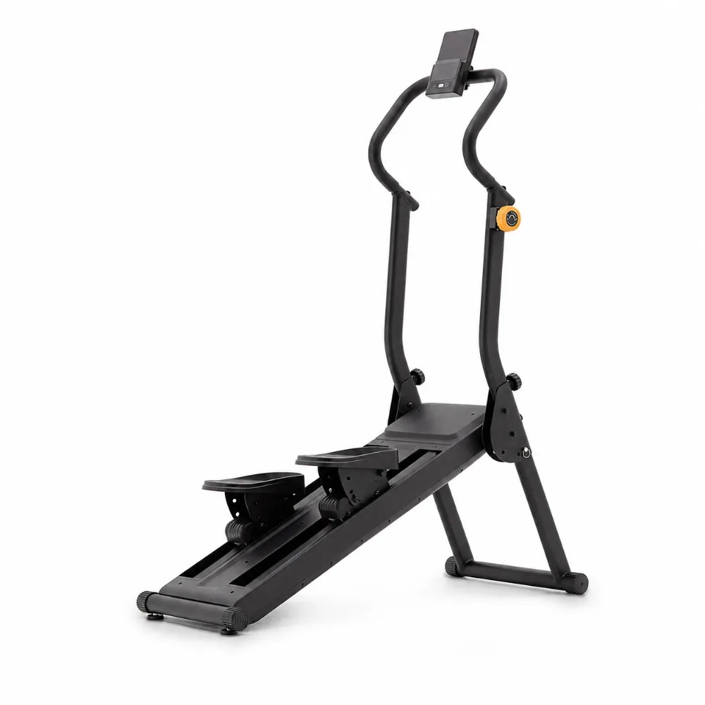 Foldable Stair Climber Machine Steel Home Fitness Stepper Magnetic Resistance Workout Climbing Machine Phone Holder Double Rail - view 5