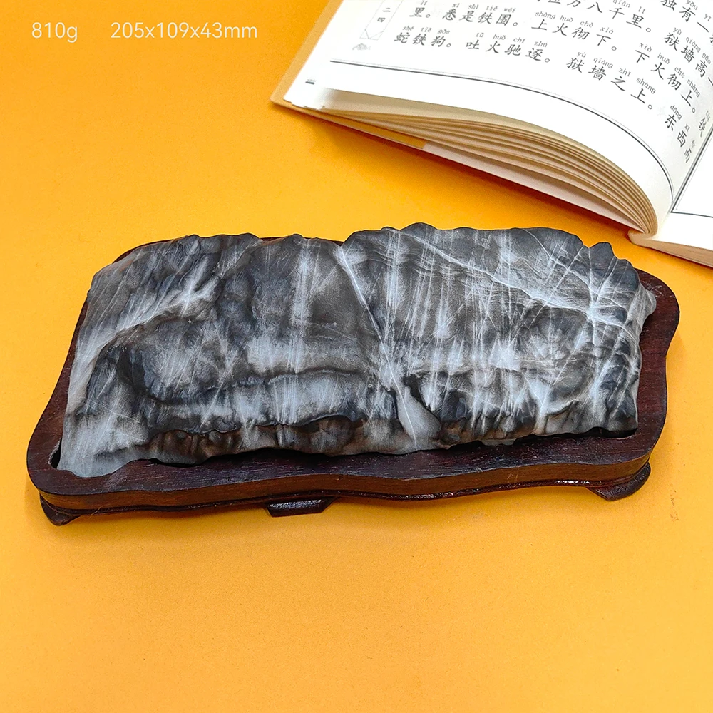 Dragon-Shaped Suiseki Room Decoration Reiki Asian Natural Stone Precision Mountain Landscape Rock Crystal Water Feature
