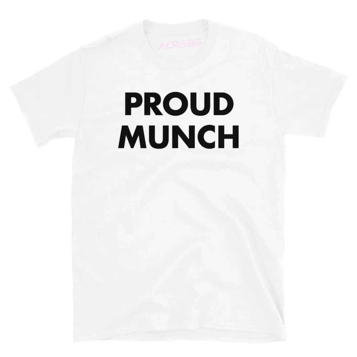 Proud Munch Letters Print T Shirts For Men Premium Cotton Crew Neck Casual Tops Ordinary Luxury Summer Fall Sweatshirts