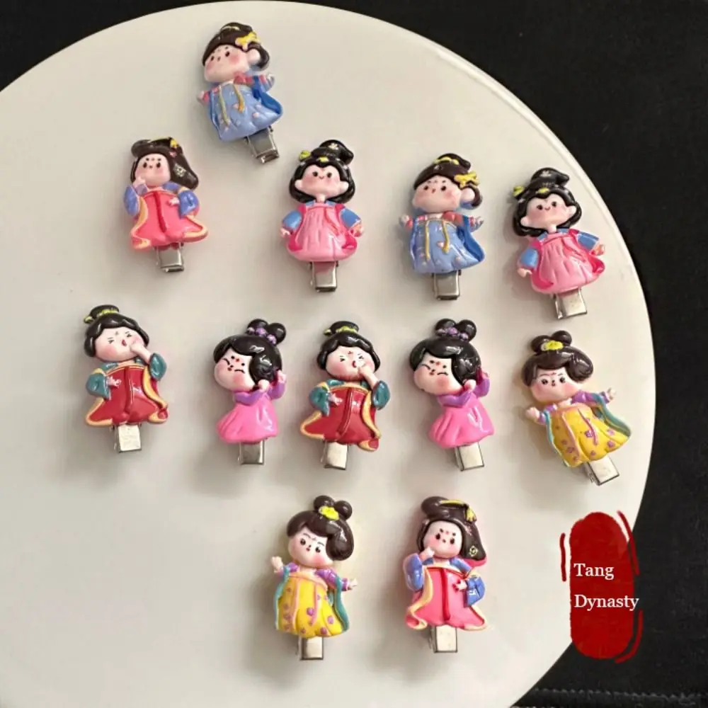 Cute Cartoon Ancient Style Tang Dynasty Imperial Concubine Hair Clip Chinese Style Hairpin Headwear Hair Accessories