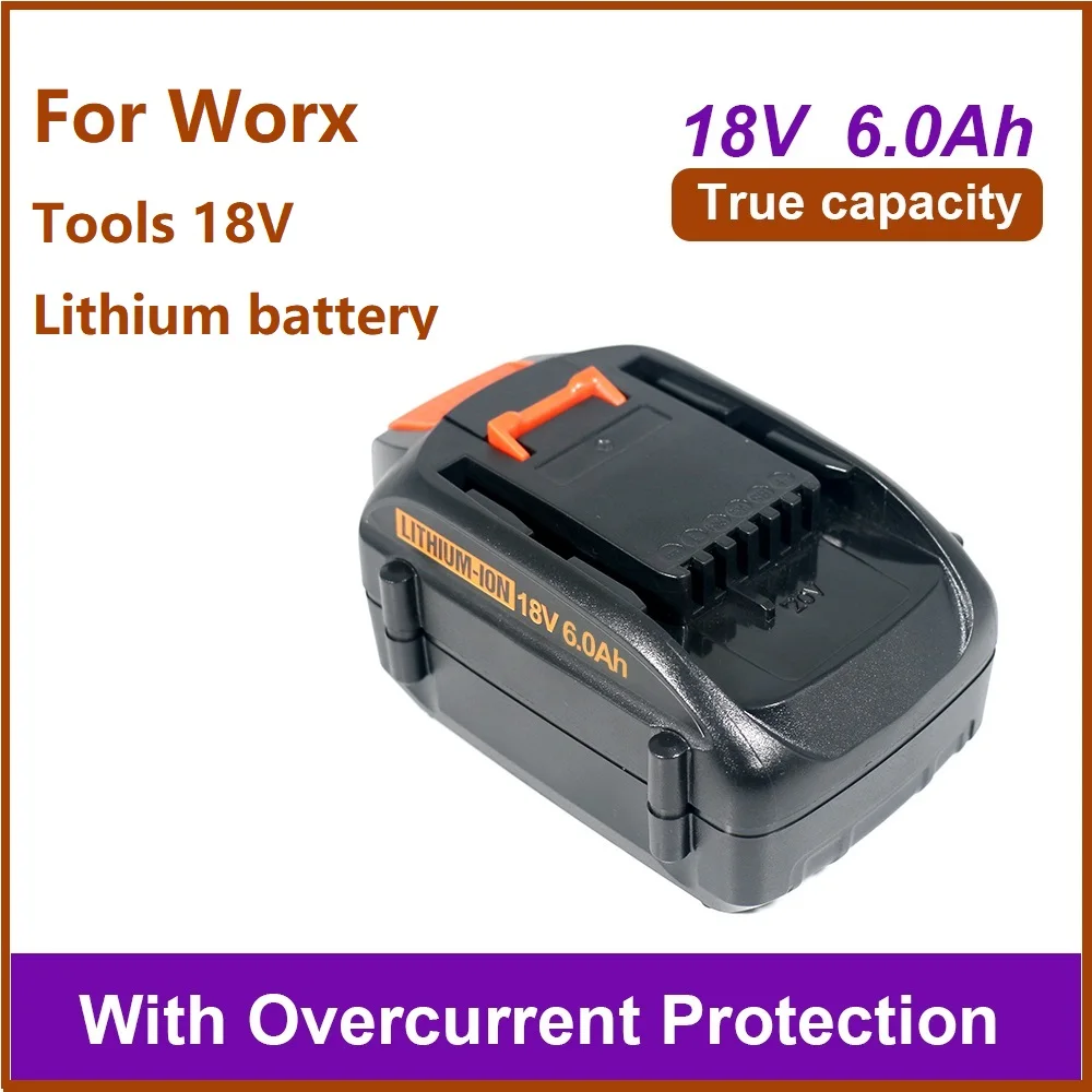 WORX電動工具およびガーデンツール用 20V 3Ah 5Ah 6Ah リチウム電池 電気充電表示 Worx WA3512 WA3551 WA3553 WA3570対応