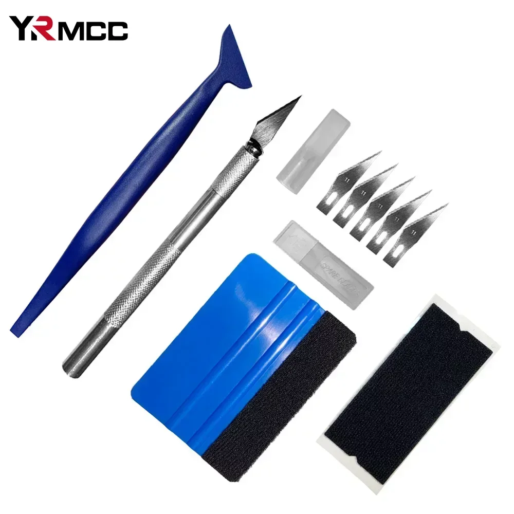 מכוניות גלישת כלי ויניל ערכת כלים 9/13 יח 'מדבקות מכונית מדבקות חותך סרט קצה גזם סחוט אוטומטי גוף סרט ציוד