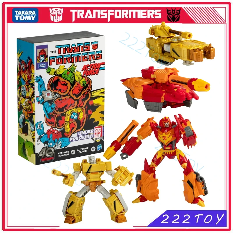 New Transformers Toy Generations Comic Edition Autobot Flame & Emirate Xaaron Anime Figures Robot Toys Action Figure Gift Hobbie