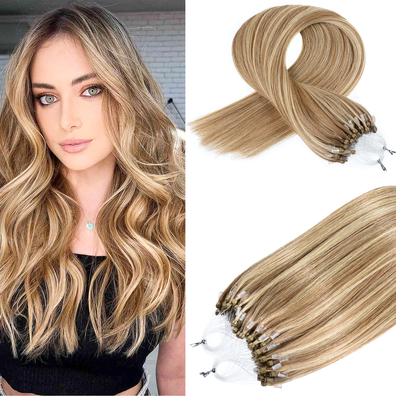 extension-capelli-umani-senmy-micro-link-balayage-marrone-biondo-micro-loop-cold-fusion-50g-1g-ciocca-lisci-micro-beads
