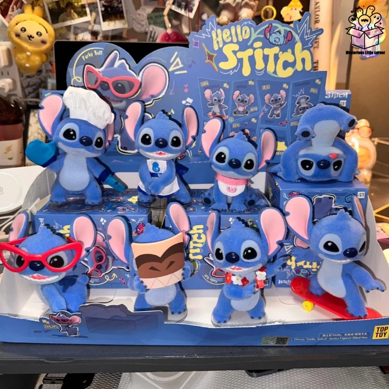 

Милые коллекционные фигурки Stitch из серии Blind Box: мультяшные персонажи, игрушки для декора стола, подарки