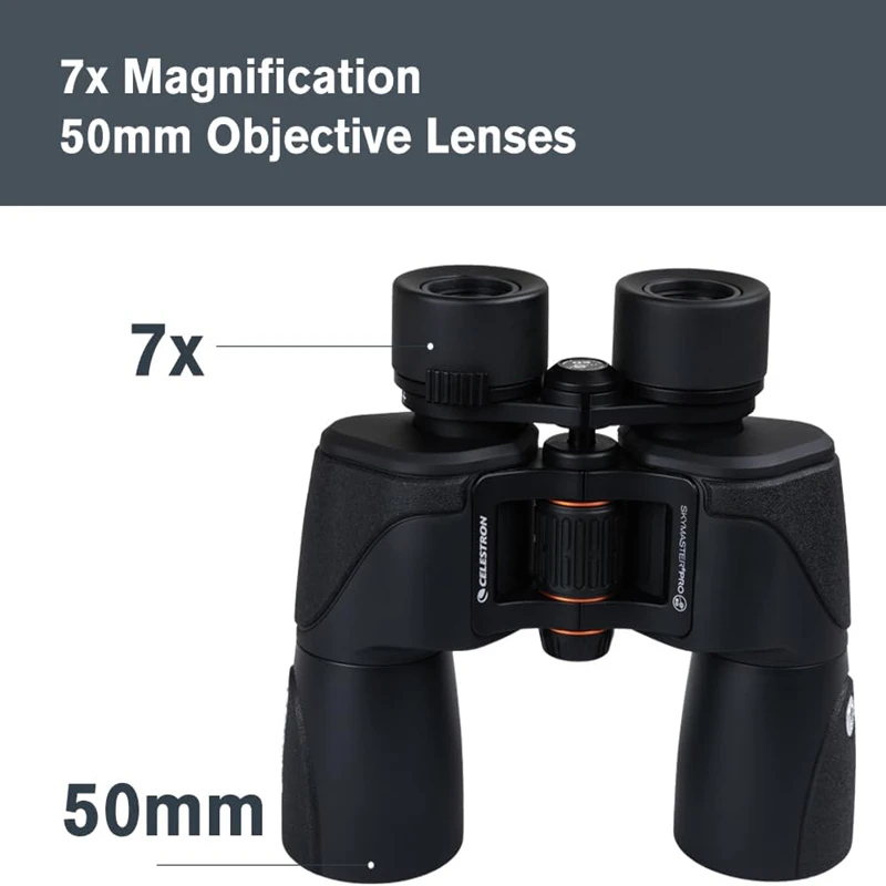 Celestron SkyMaster Pro ED 7x50 Binocular Astronomy Binocular with ED Glass Fully Multi-Coated XLT Coating