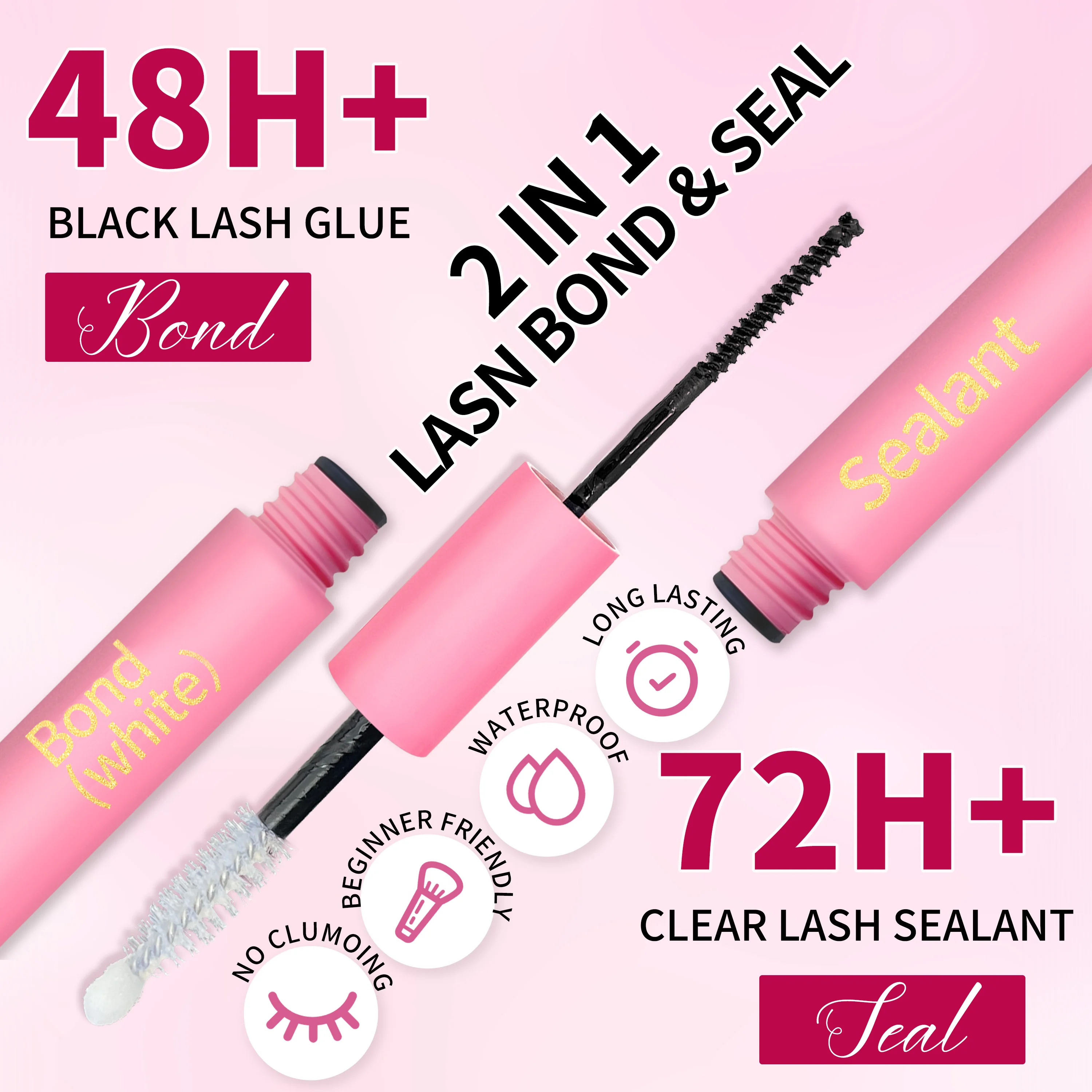 LAKANAKU DIY Lash Kit Segment Wimpern 20D 30D 40D Einzelne Cluster Seide Flauschige Fans Knoten Kostenlose Wimpern Diy Wimpern Verlängerung