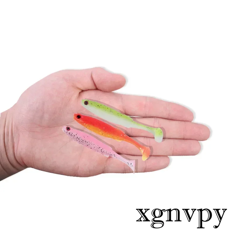 xgnvpy New Bulk Two Color Eyes Small Real Fish Soft Bait Burst Fishing Mandarin Perch Dezhou Fishing Group