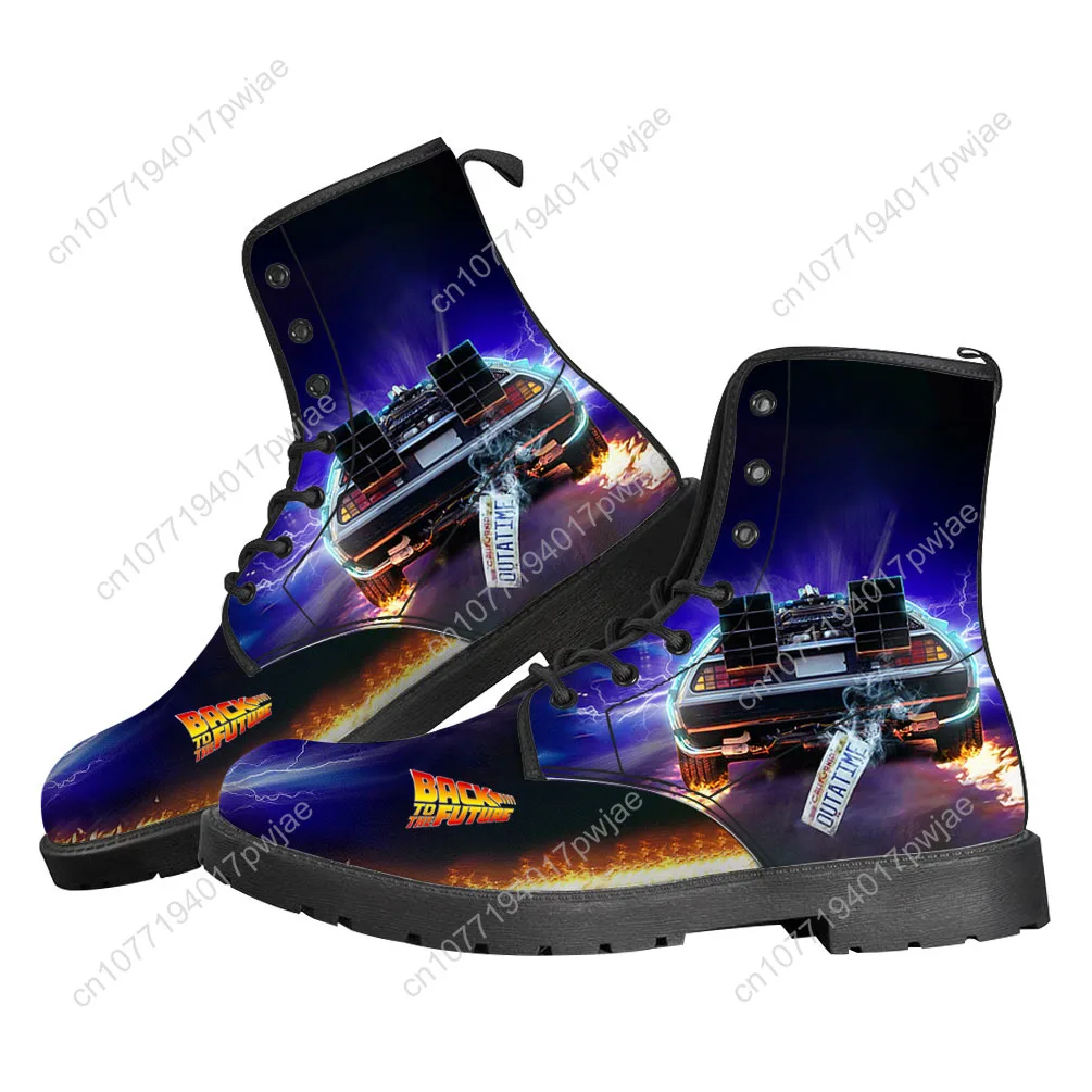 العودة إلى المستقبل أفلام الخيال العلمي أحذية كاجوال للرجال والنساء أحذية مصنوعة حسب الطلب أحذية عالية الجودة وخفيفة الوزن