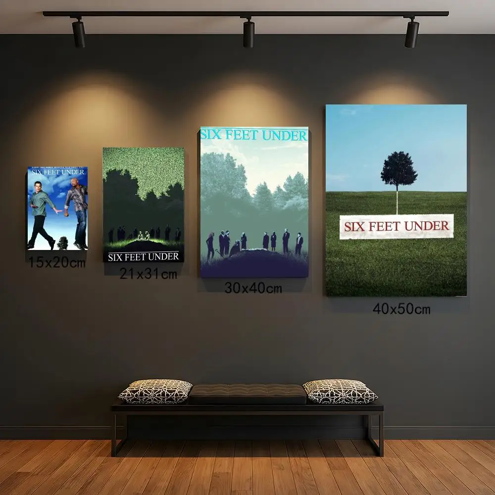 tv series S-Six Feet Under-R Poster Peel and Stick Wall Art for Cafe Office Bar and Home Decoration