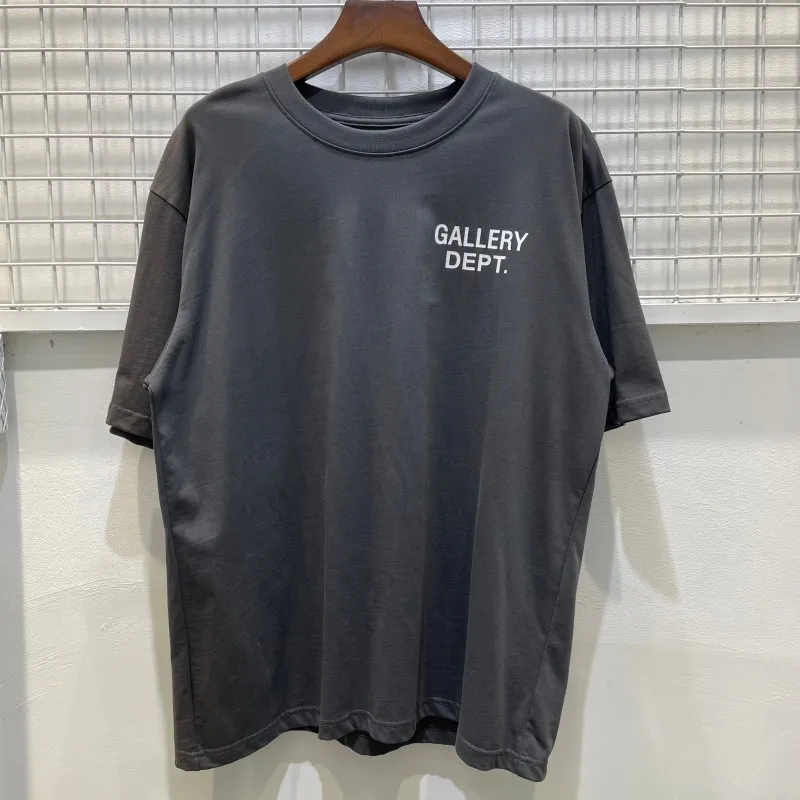 Summer 2026 New American Trend Brand Simple Letter Print Unisex Short Sleeve T-Shirt Cotton Casual round Neck Mid-Length