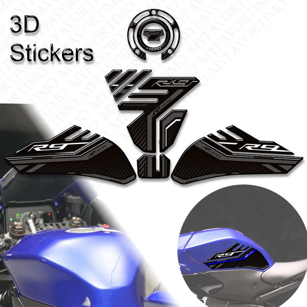

Наклейки-накладки на бак и боковые панели для мотоцикла YZF-R9 (2025-2026) – защита от царапин и сколов