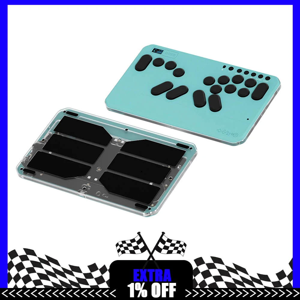 

DOIO KBGM-H07C + механическая клавиатура Hitbox из алюминиевого сплава, геймерская клавиатура, рокер, аркадная боевая клавиатура для PS5, переключатель Steam NS2, подарки