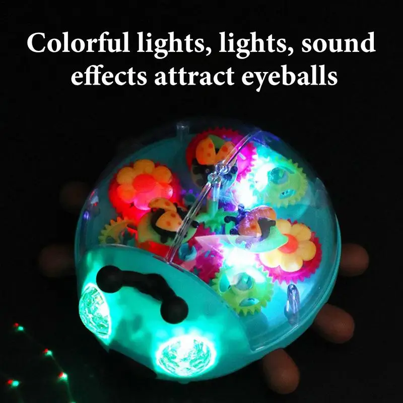 Electric Beetles Car Toys Baby Musical Toys With Music LED Lights Electronic Learning Game Light Up Infant Crawling Toys