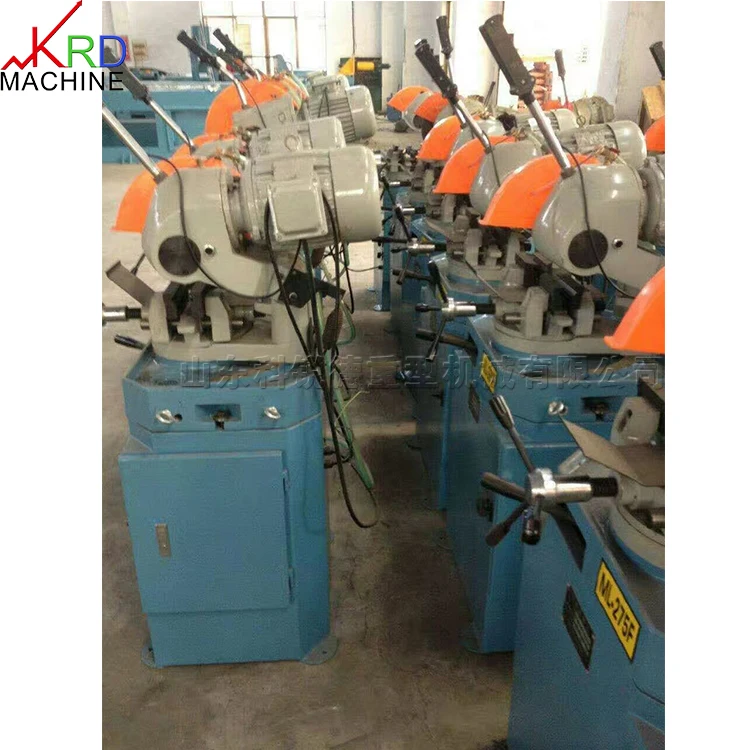 Pneumatic high-speed pipe cutting machine Circular saw blade pipe rolling cutting equipment Metal circular saw machine