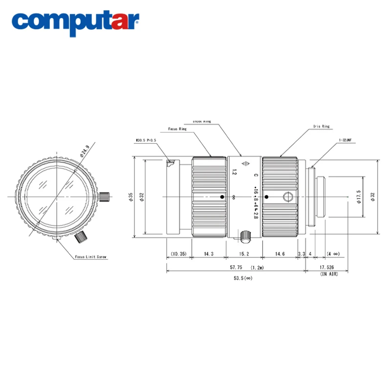 Computar M7528-MP 1-1.5MP 2/3