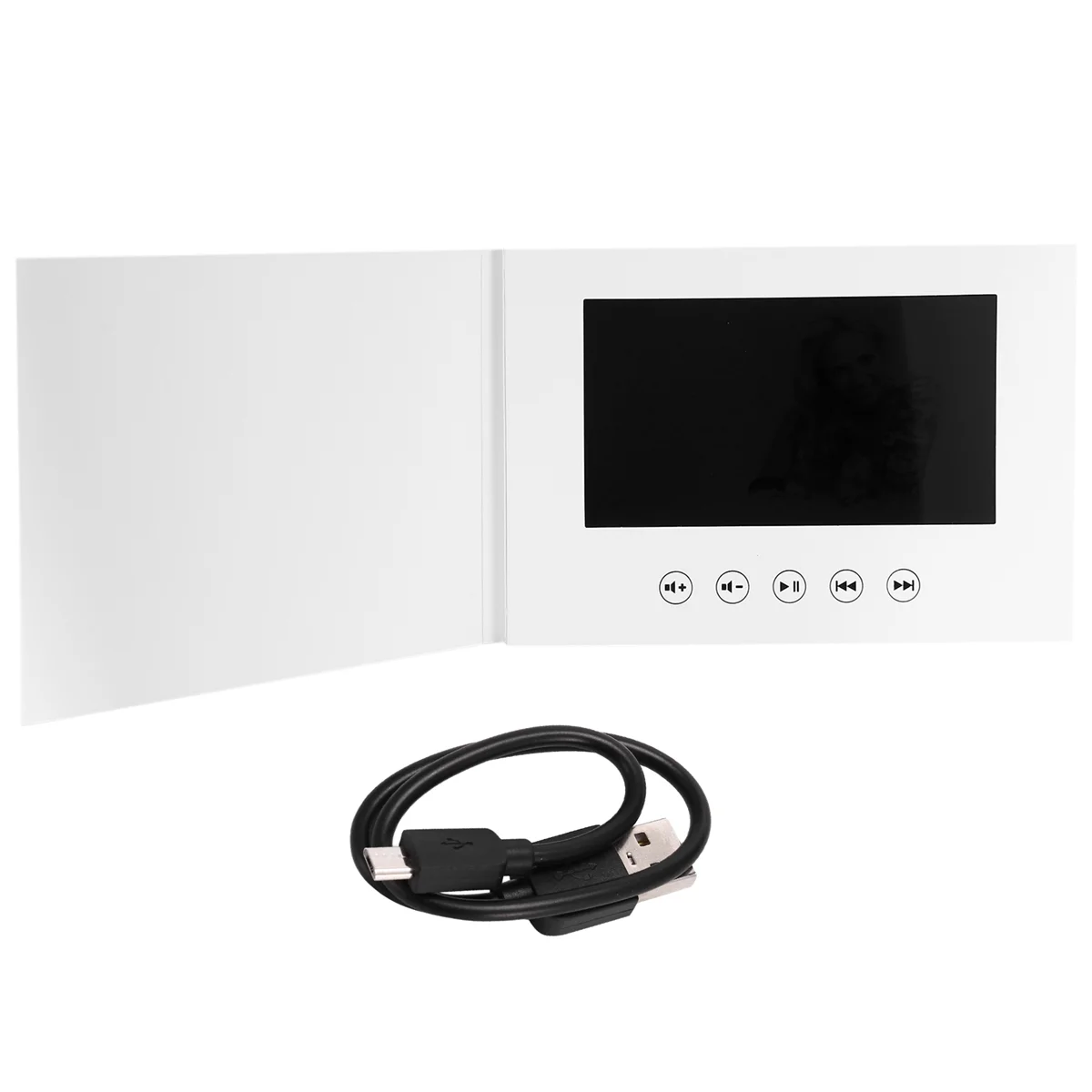 بطاقات كتيب فيديو جديدة مقاس 7 بوصة للعروض التقديمية ومشغل الإعلانات الرقمية وشاشة تحية فيديو مقاس 7 بوصة