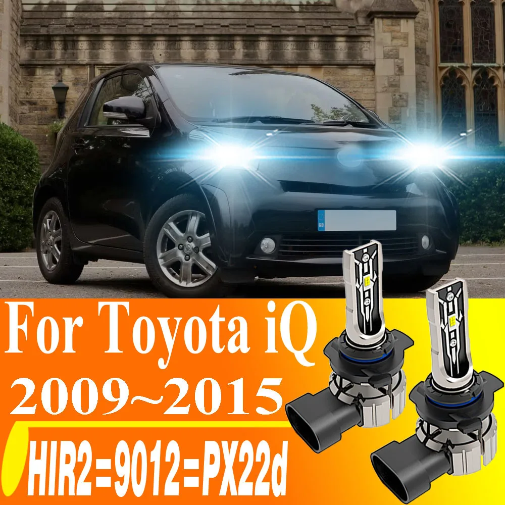 2 шт. HIR2 9012 PX22d светодиодные фары Canbus автомобильные лампы мото белые противотуманные фары авто турбодиодные лампы постоянного тока 12 В 55 Вт для Toyota iQ 2009 ~ 2015
