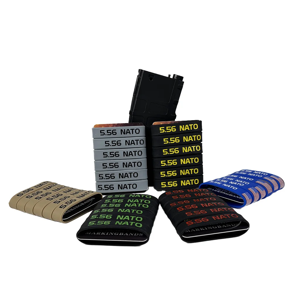 6 Pack Magazine Marking Band for 5.56 Nato Magazine Marking Rubber Band Anti-slip Convenient Identification for Gun Safety image 3