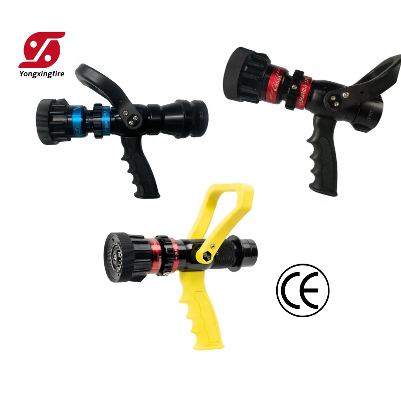 

High Quality Aluminum Alloy Adjustable Pistol Grip Fire Nozzle 2-16bar Working Pressure Flexible Water Spray Nozzle