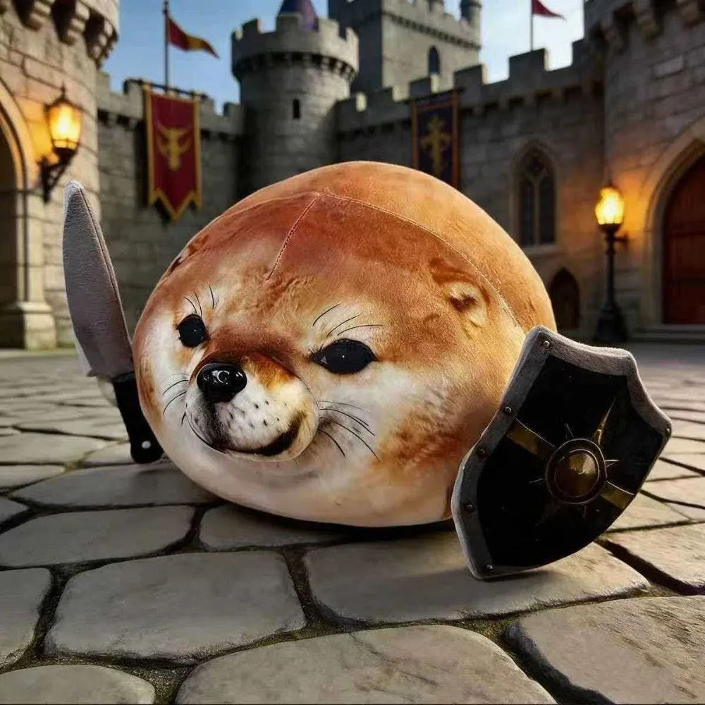 

Funny Cartoon What The Dog Doing Pendant Doll Soft Cute Plush Dolls Toy Abstract Shiba Inu Dog Abstract Toy