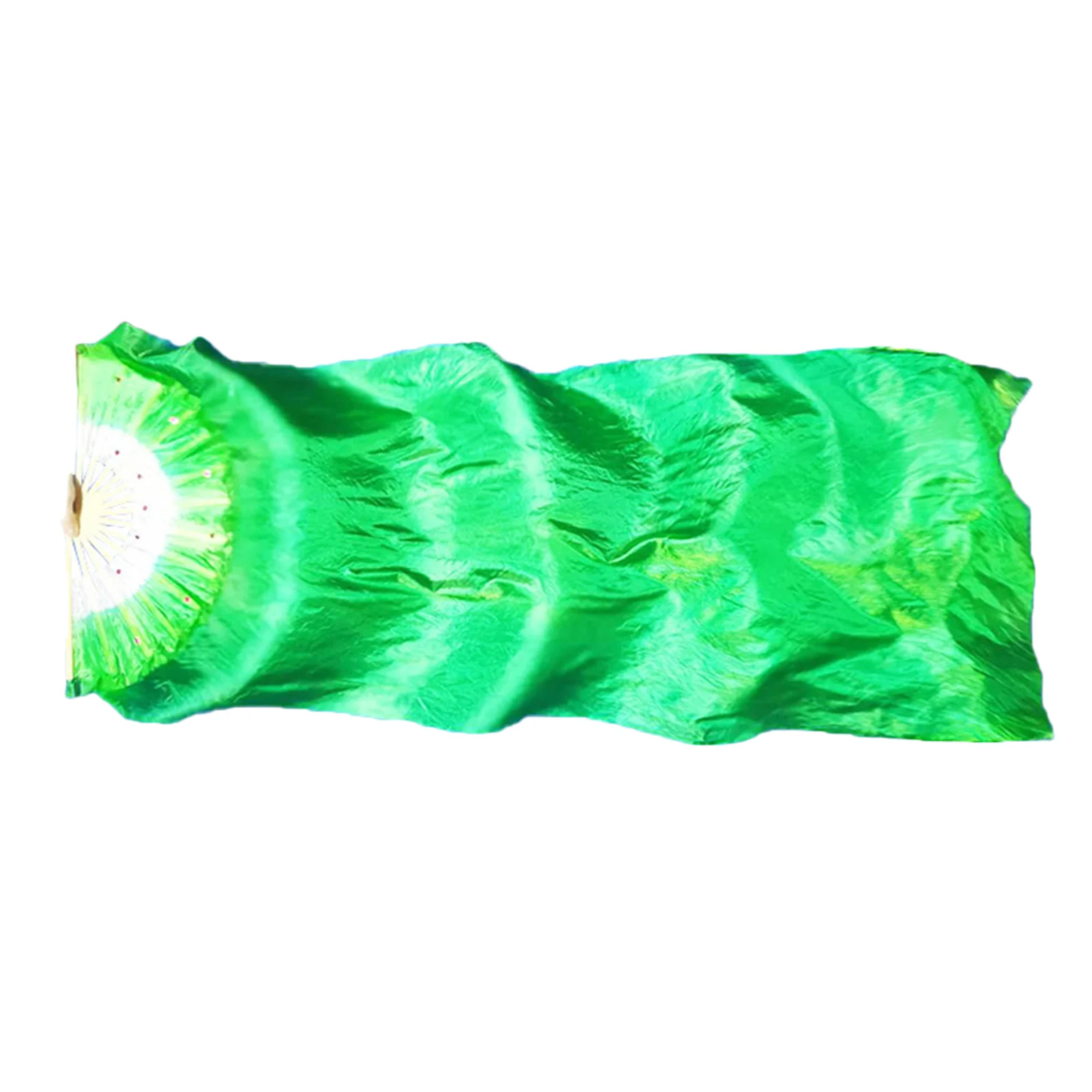 Ventaglio di danza del ventre con gradiente di danza lunga in seta, flessibile, pieghevole, leggero, per le donne, accessorio da ballo