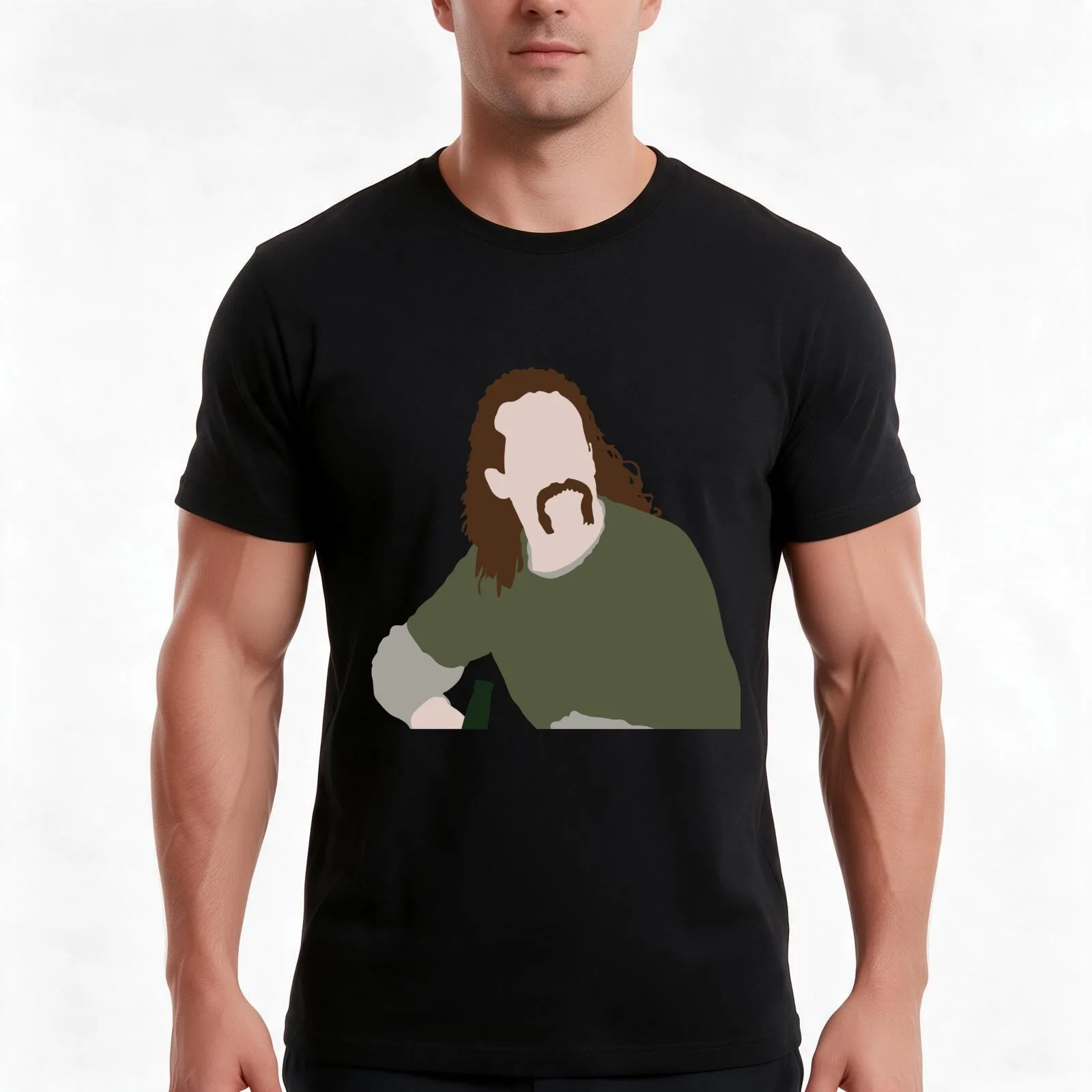 Lawrence T-Shirt, Summer Casual Cotton Tee, Oversized Streetwear Tops, Vintage Graphic Print, Loose Fit Short Sleeve