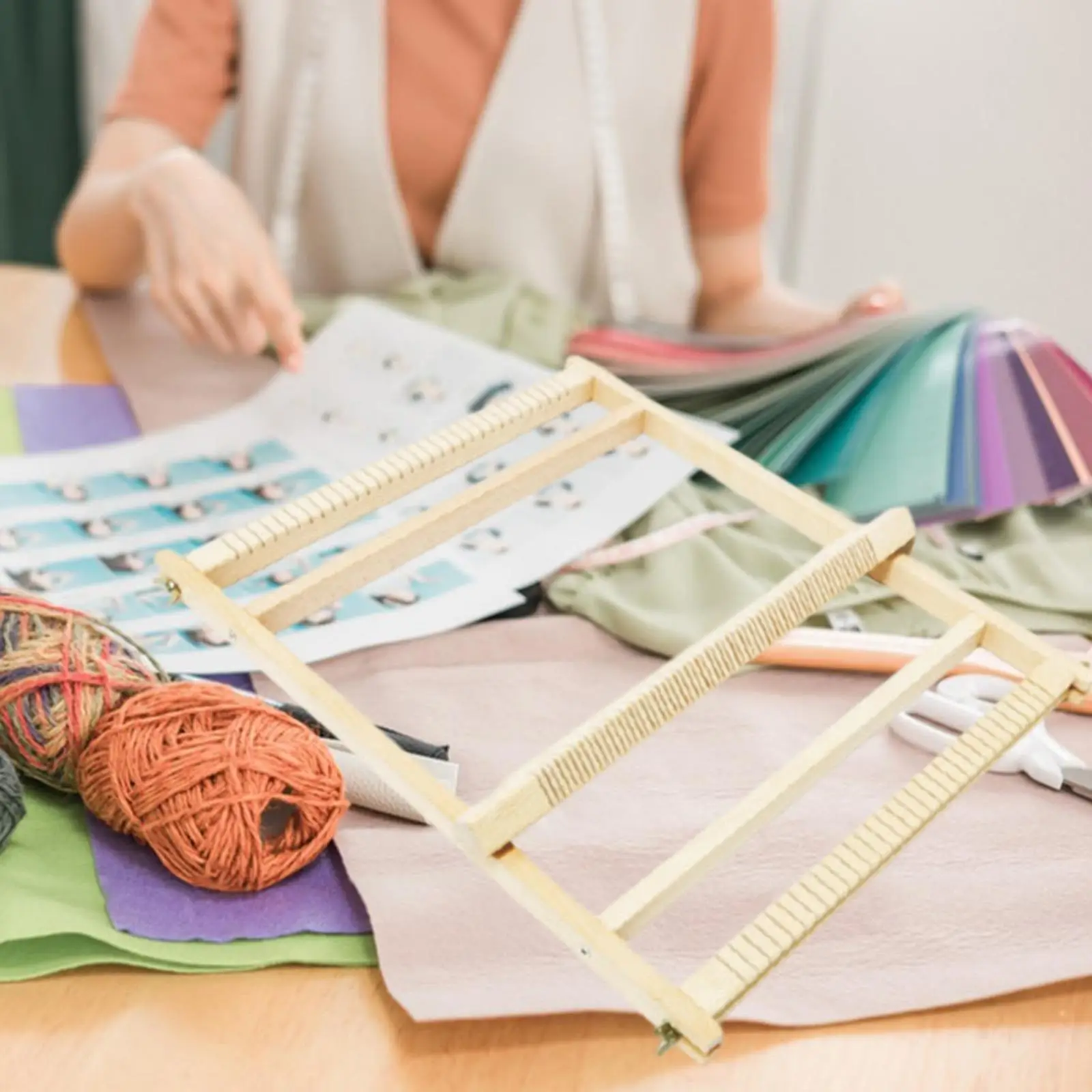 

Wooden Weaving Loom Supplies Creative for Knitting Beginners DIY Crafting