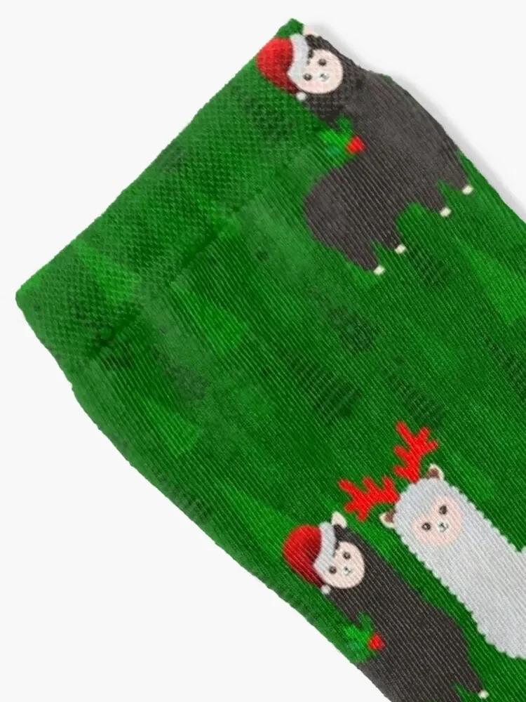 xmas reindeer alpacas Socks winter thermal luxury winter Thermal man winter Socks Ladies Men's