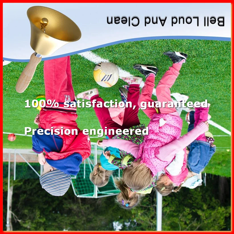 4.33 Inch Large Hand Call Bell with Wood Handle,for Kids and Adults,Used for Weddings,School Classroom,Service and Game-A79M