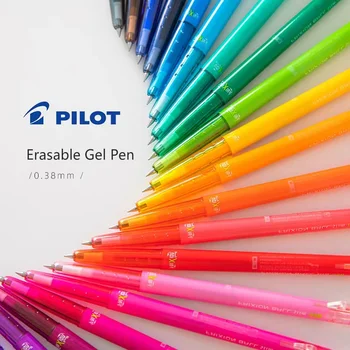 Bolígrafo de Gel de colores borrable PILOT Frixion, LFBS-18UF de 0,38mm, bolígrafo en forma de bala, 20 colores disponibles, papelería escolar, 1 ud.