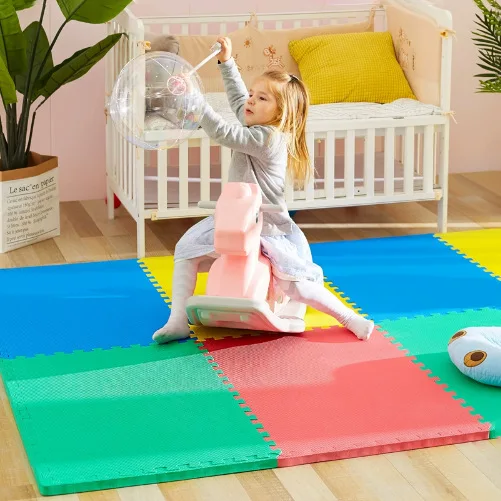 Large Mats Soft Foam_Perfect for Floor Protection, Ideal for Kids Children Play Area Exercise, Yoga, Gymnastic, Exercise,