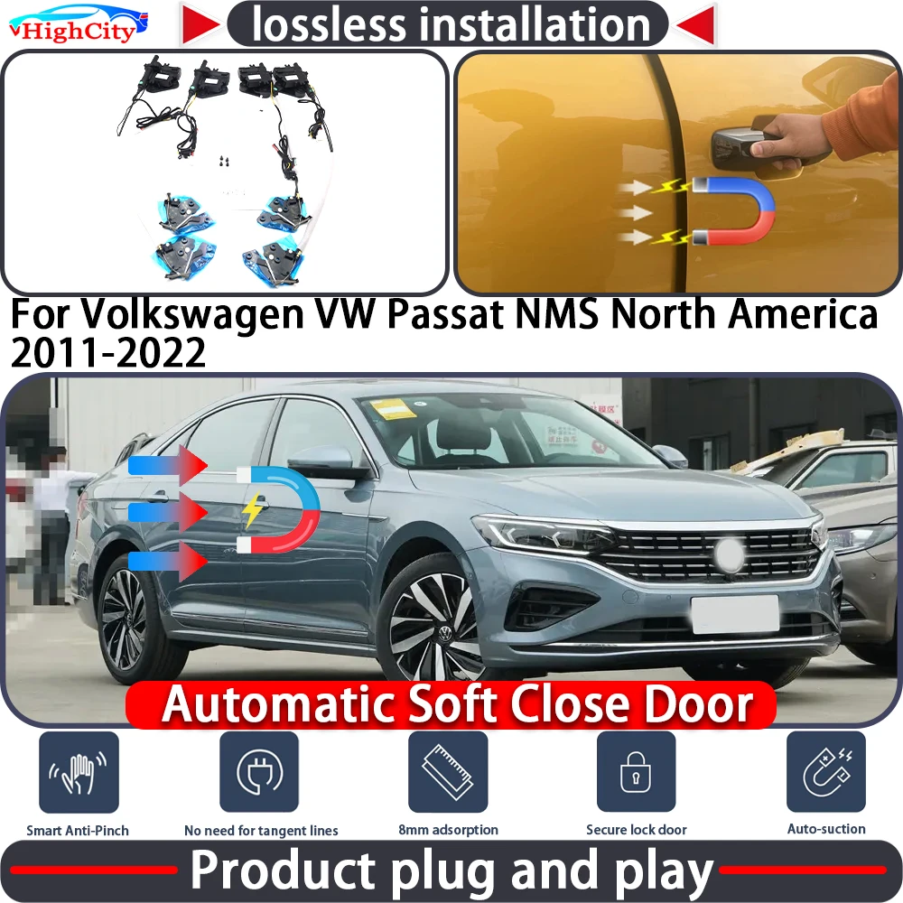 

Electric Closing Door Lock Actuator for Volkswagen VW Passat NMS North America 2011-2022 Soft Close Power Latch System Auto