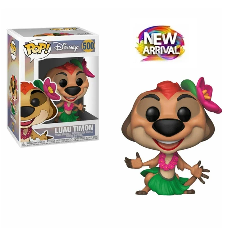 2024 New Arrival Funko POP Disney Series Luau Timon #500 Vinyl Action Figures Brinquedos Collection Model Toys for Children Gift