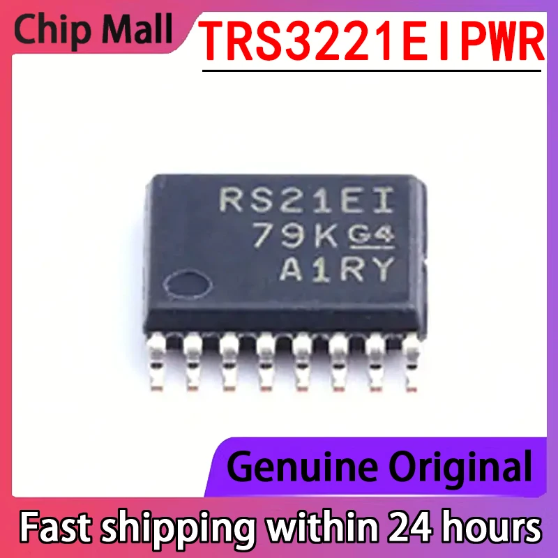 1PCS New TRS3221EIPWR Screen Printed RS21EI TSSOP16 Single Channel RS-232 Line Driver in Stock