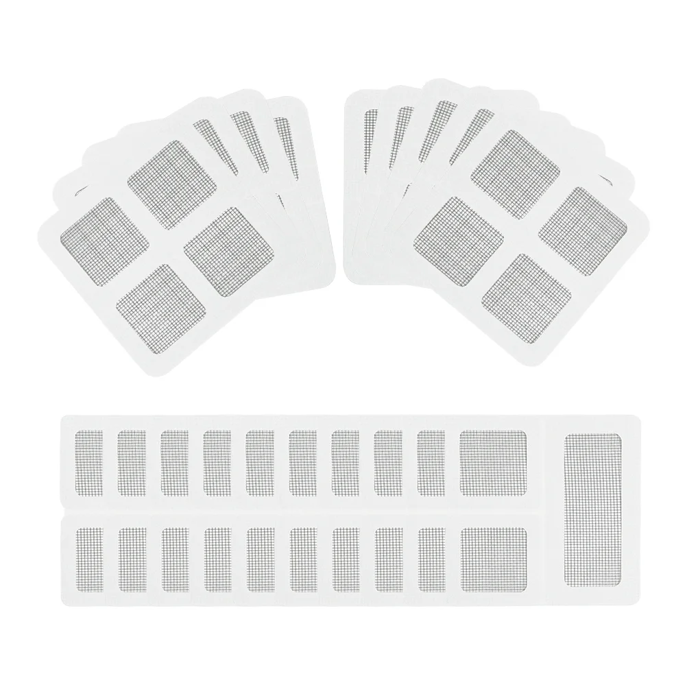 

20pcs Screen Patches Repair Kit For Window Screen Mesh Fix Door Tent Rv Pool Insect Proof Self Adhesive Tape Waterproof