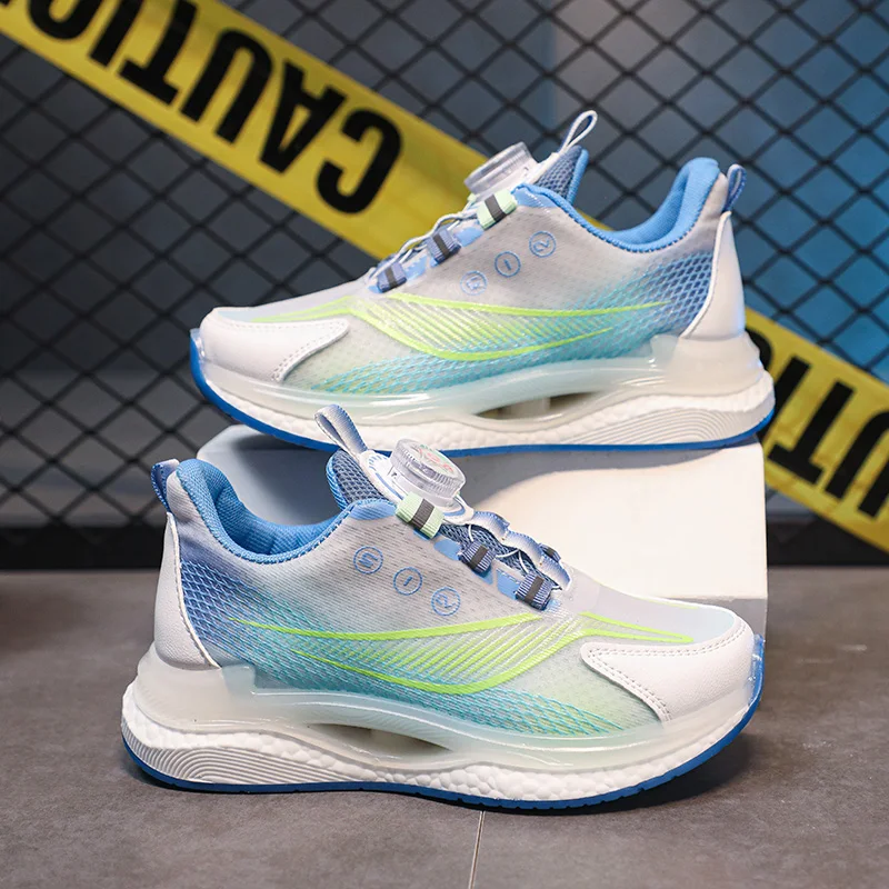 

Men's Shoes Breathable All-match Mesh Shoes Sports Rotary buckle Shoes Men's All-match Wear-resistant Running Shoes for Men